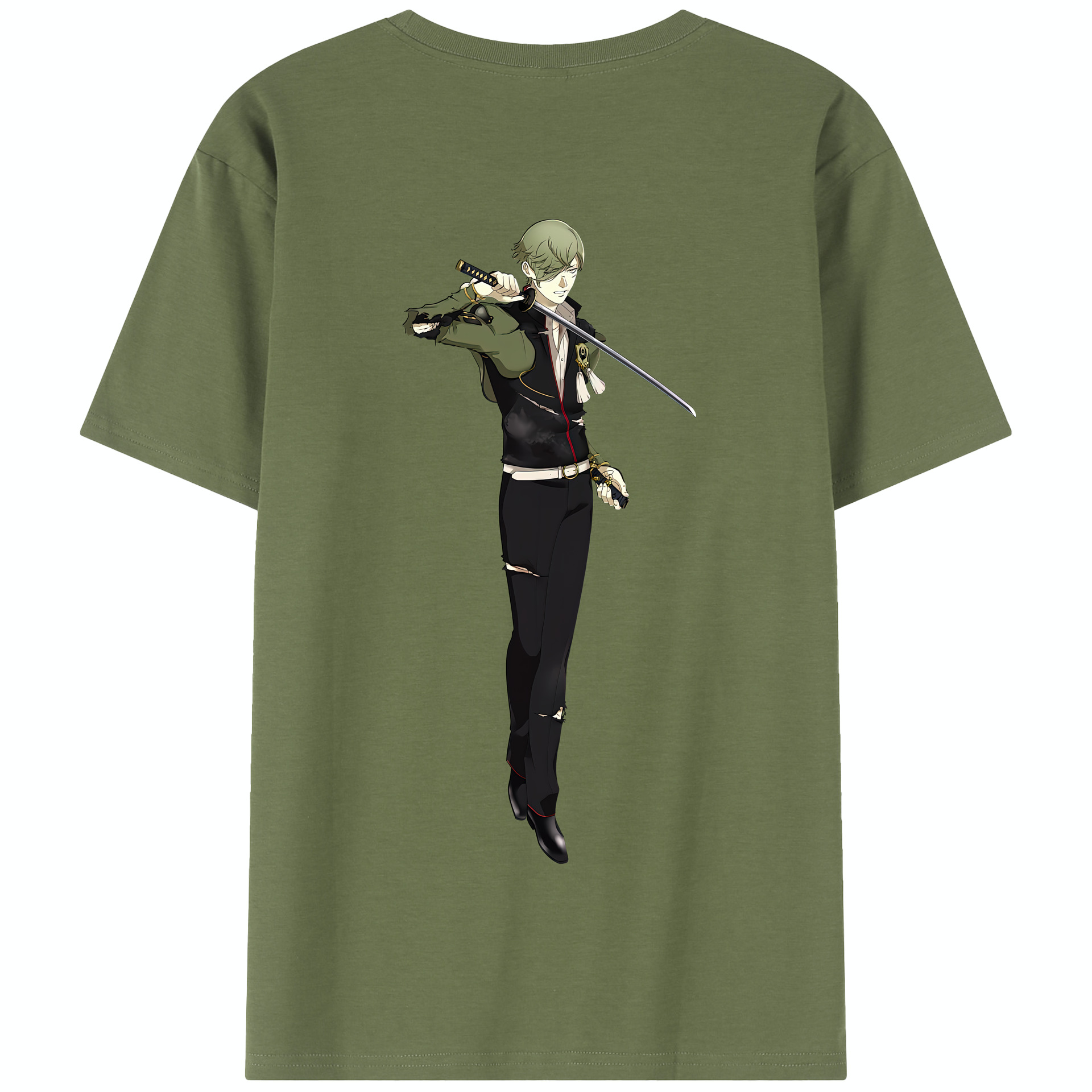 （画像用） 刀剣乱舞 Touken Ranbu 綿100％半袖Tシャツ（背面プリント）